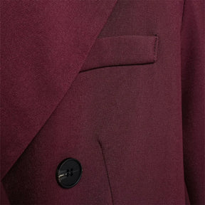 Conjunto  – Blazer com Botões Duplos e Calça de Cintura Alta