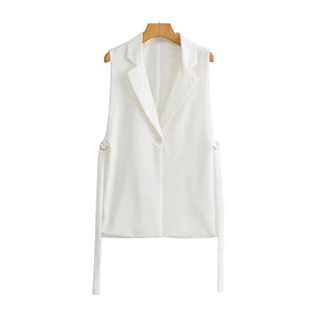 Colete com Cinto Alfaiataria - Novidade