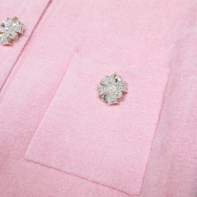 Conjunto Executivo Rosa: Casaco Estruturado e Saia Sereia Midi – Elegância