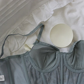 Corset Bordado de Renda - Designer Sofisticado