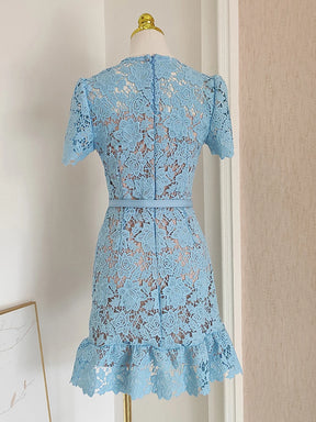 Vestido Renda Luxo - com cinto