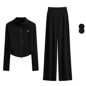 Duo Casual Sofisticado: Conjunto Versátil para Trânsito e Lazer