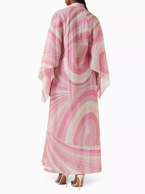 Vestido Longo Fluido Estampado