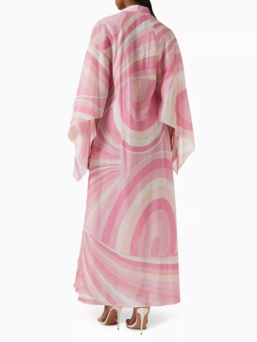 Vestido Longo Fluido Estampado