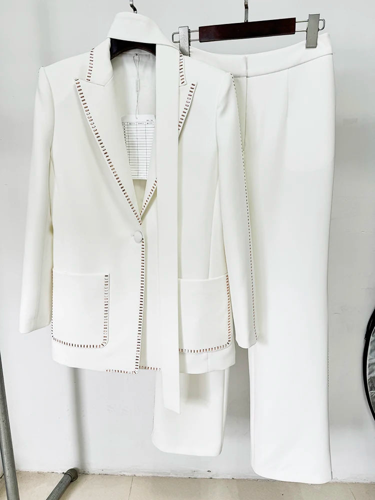 Conjunto de Luxo: Blazer + Calça de Alfaiataria