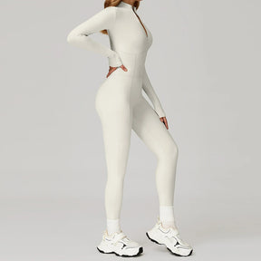 Macacão Térmico de Inverno com Forro Aconchegante e Modelagem Esculpida – Peça Única para Treino, Conforto e Estilo