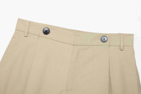 Conjunto Streetwear Elegante: Casaco Estruturado com Cinto e Shorts de Alfaiataria