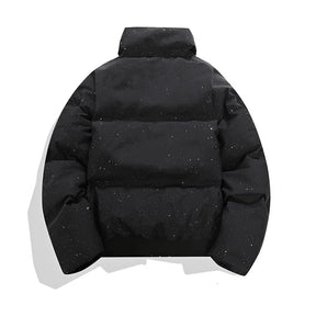 Jaqueta Puffer Espessa de Inverno – Design Urbano com Toque Vintage
