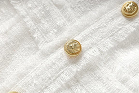 Vestido tweed tecido de luxo qualidade