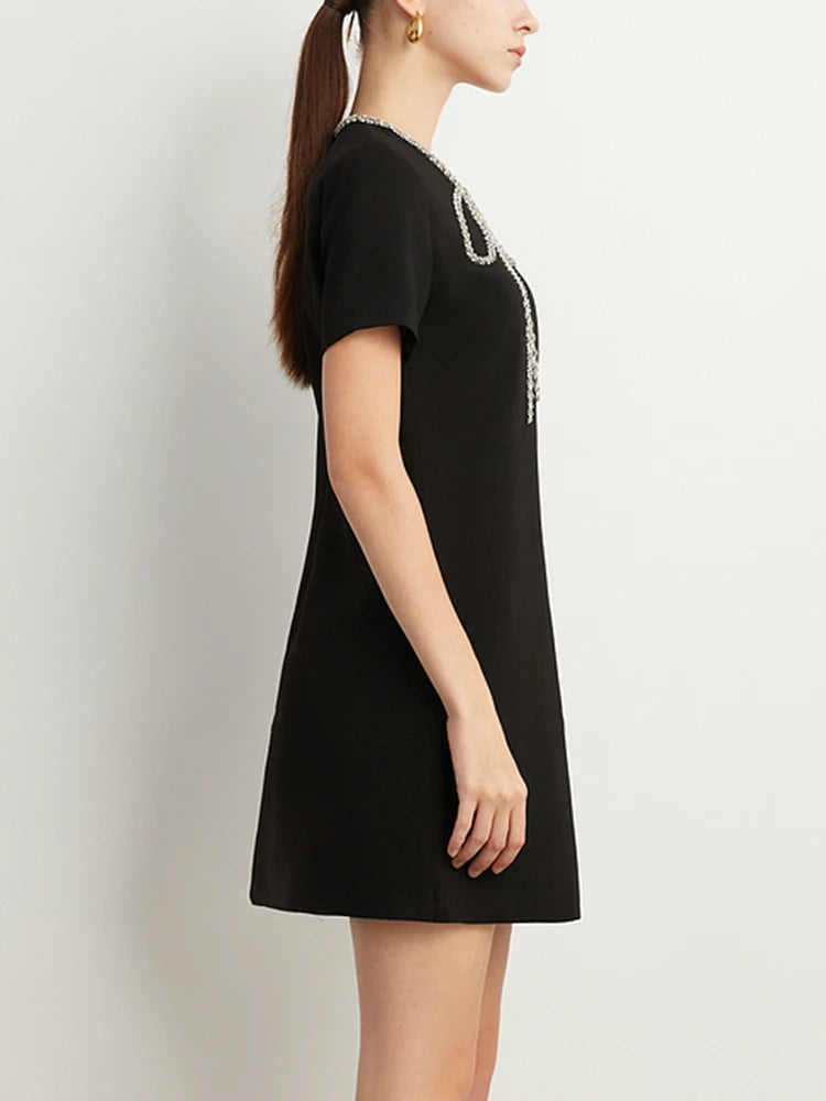 Vestido Bordado Cristal - elegante