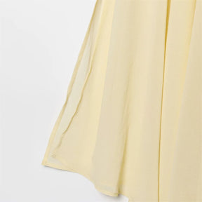 Conjunto Camisa com Babados & Saia Midi Casual Primavera/Verão