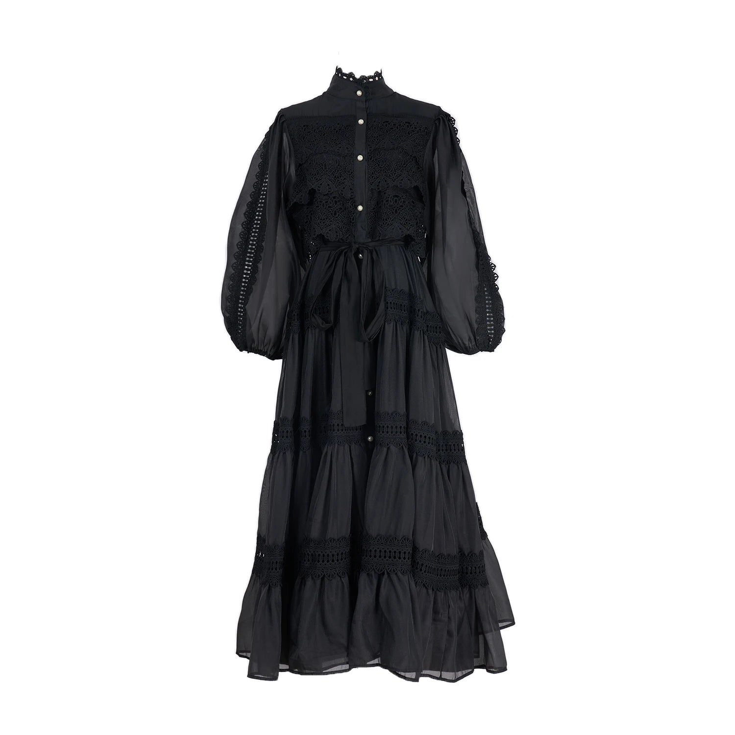 Vestido Lumière – Edição Exclusiva com Renda Bordada