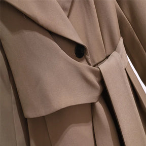 Vestido Com cinto Detalhe pregas - Elegante