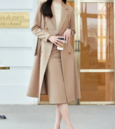 Conjunto Alfaiataria Sobretudo e saia - Alta costura