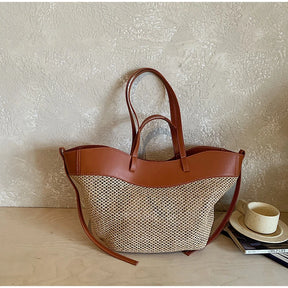 Bolsa Palha Trançada - Elegância e Sofisticação