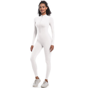 Macacão Fitness Feminino com Zíper Frontal – Modelagem Anatômica e Performance Elegante