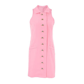 Vestido Polo e Botões Dourados - Estilo e Sofisticação