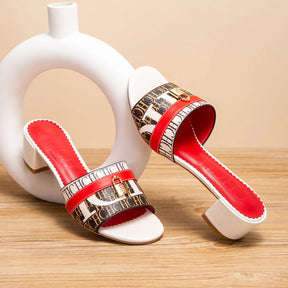 Sandálias CHCH – Salto Baixo 5cm, Bloco Grosso, Confortáveis, Slip-On, Casual e Elegantes