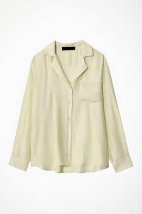Camisa Elegante de Manga Longa – Modelagem Solta e Minimalista