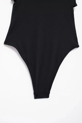 Bodie/Maio Ombro a Ombro com Detalhe Dourado - Elegância e Sofisticação