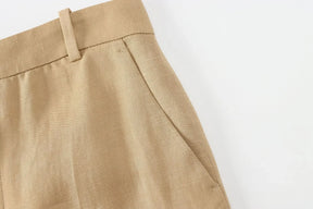 Calça Reta – Linho  Premium, Elegante e Confortável