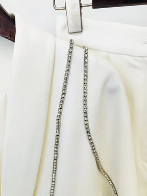 Conjunto de Blazer com Manga Batwing e Shorts - Estilo e Elegância