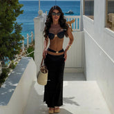 Conjunto Tres peças - Biquini e saia