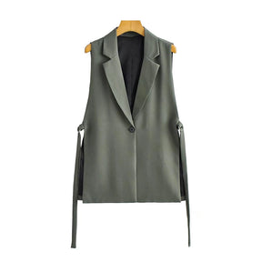 Colete com Cinto Alfaiataria - Novidade