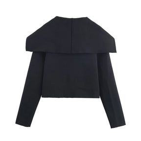 Cardigan Modal Curto com Gola Marinheiro Imponente