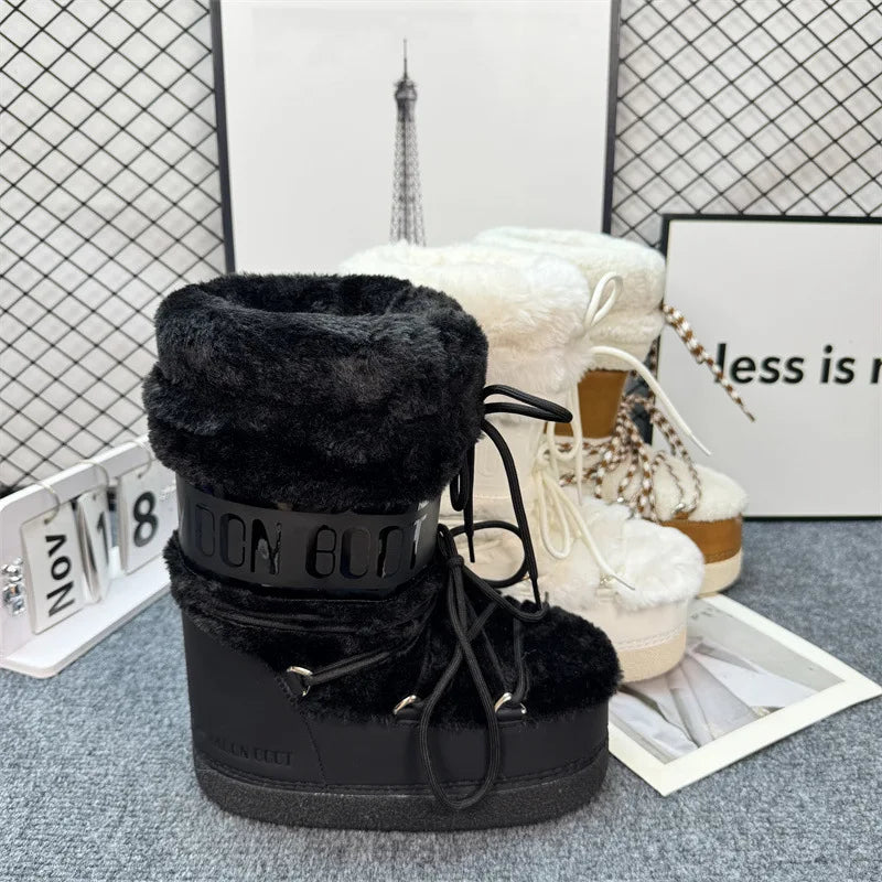 Bota de Inverno Aveludada Antiderrapante- Coleção SKI