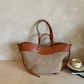 Bolsa Palha Trançada - Elegância e Sofisticação