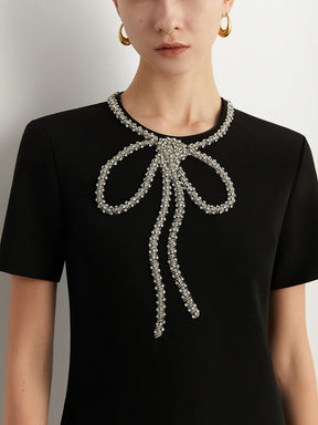 Vestido Bordado Cristal - elegante