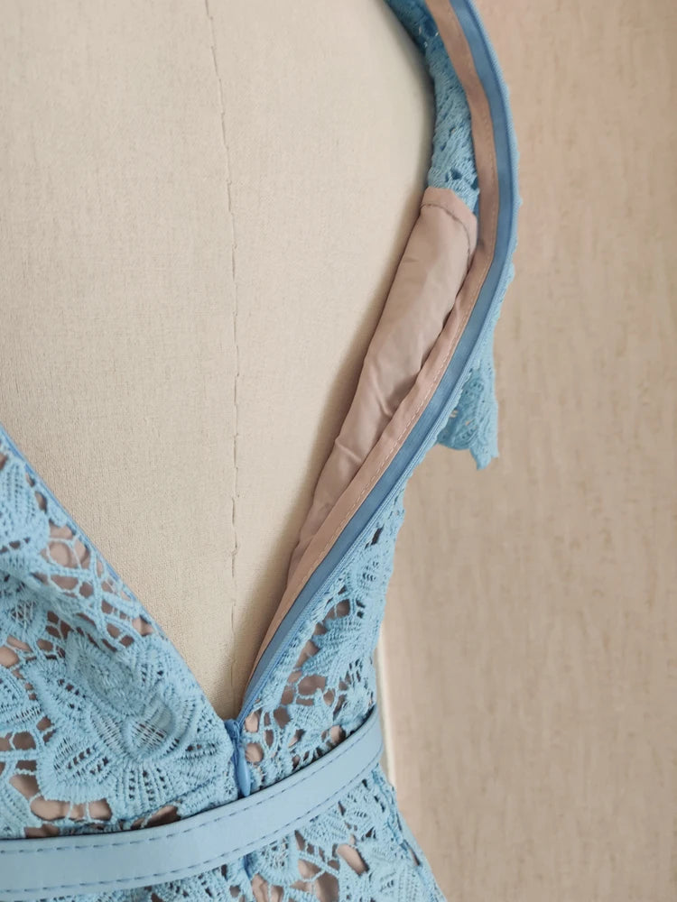 Vestido Renda Luxo - com cinto