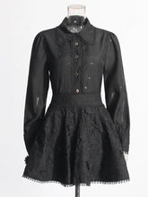 Conjunto Casual com Blusa Patchwork e Saia Mini – Estilo Chic e Atual