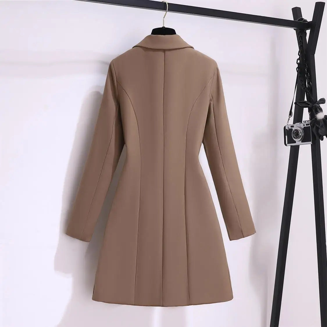 Vestido Com cinto Detalhe pregas - Elegante