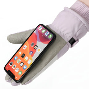Luvas de Inverno para Esportes com Isolamento Térmico e Proteção Antiderrapante