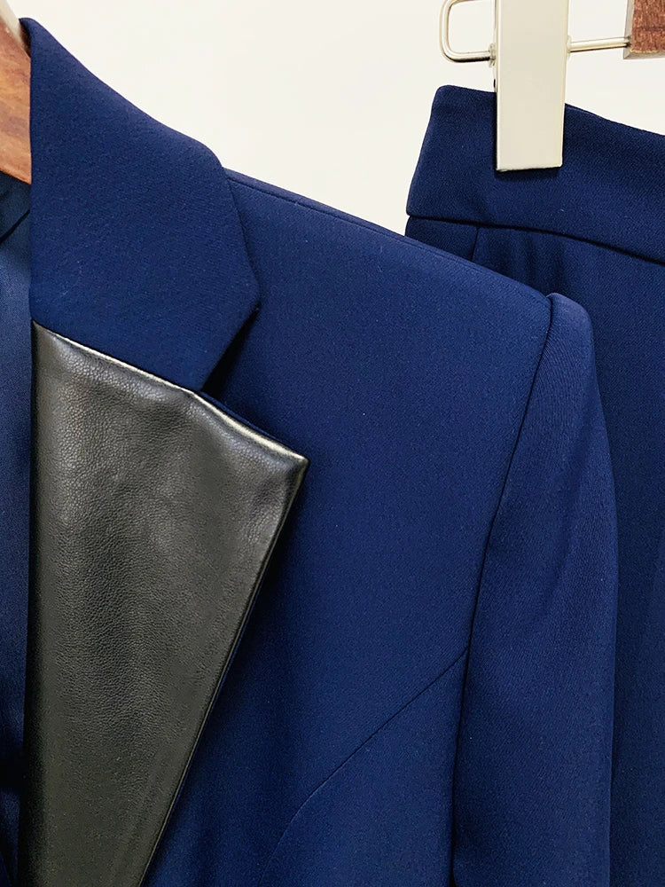 Conjunto Blazer Com cinto couro - Alfaiataria