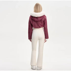 Macacão Feminino de Inverno em Lã com Design Estruturado e Zíper Frontal – Elegância Contemporânea