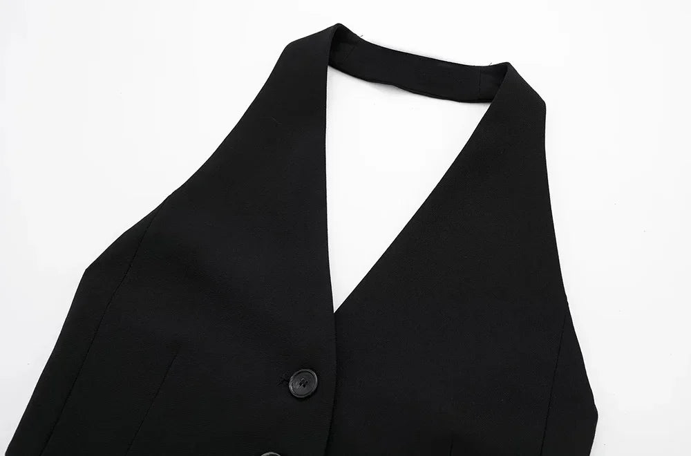 Colete Frente única Com detalhe nas costas