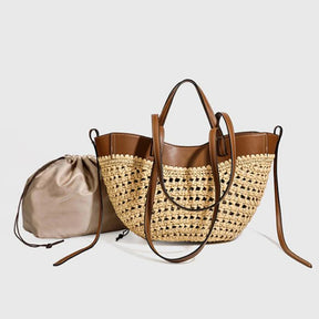 Bolsa Palha Trançada - Elegância e Sofisticação
