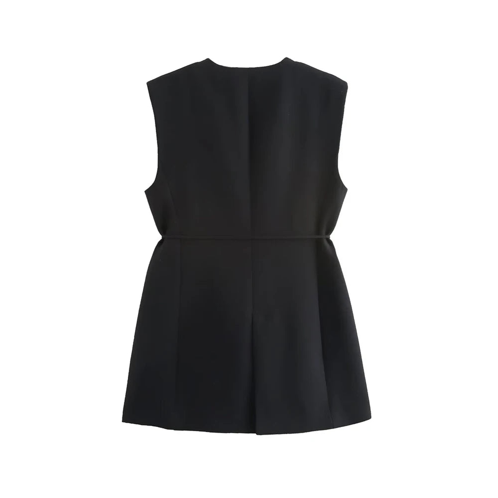 Conjunto Feminino de Colete e Calça - Elegância e Conforto