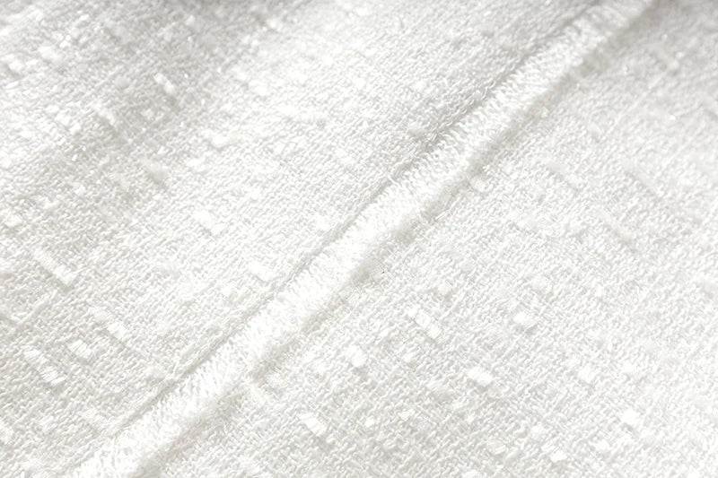 Vestido tweed tecido de luxo qualidade