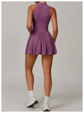 Vestido Esportivo com Saia Integrada – Conforto, Antiamassado e Secagem Rápida