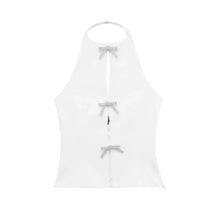 T-shirt Frente única com Aplicação de Laço