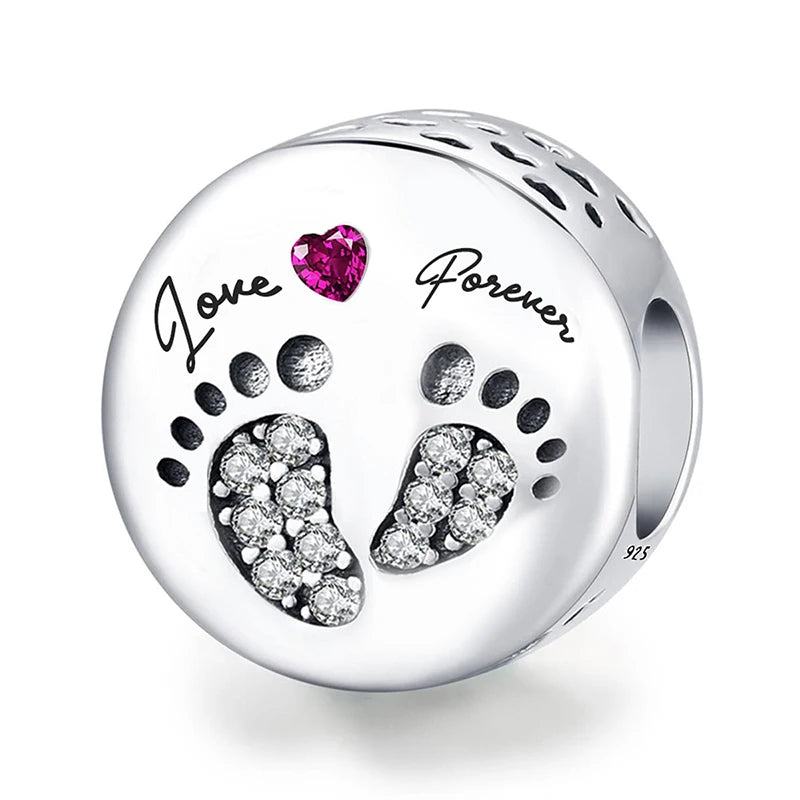 Berloque de Prata 925 – Coração, Flor, Trevo e Tartaruga