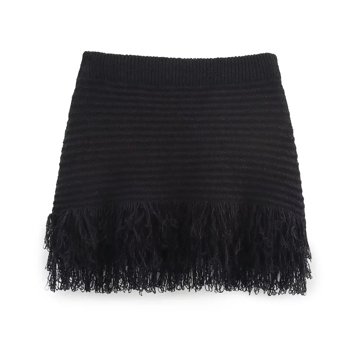 Conjunto em Tricô Vazado – Saia Mini + Camisa