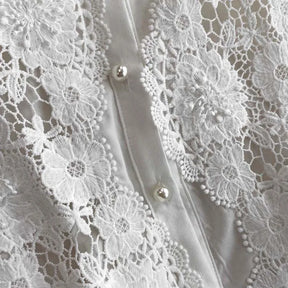 Conjunto bordado delicado - Calça e camisa