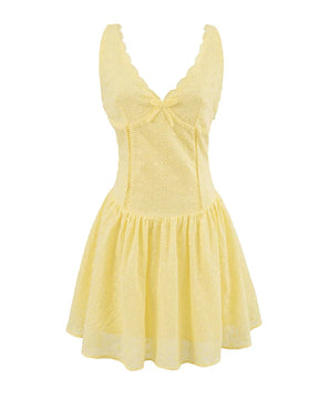 Vestido Prairie Chic – Floral Bordado, Mini, Verão