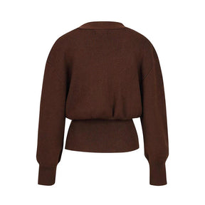 Cardigan Feminino em Tricô com Decote V – Elegância e Conforto