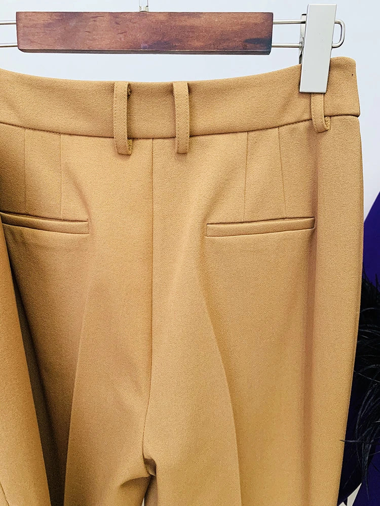Conjunto de Alfaiataria Blazer Bordado e Calça Slim Fit- Exclusivo Sea Dress